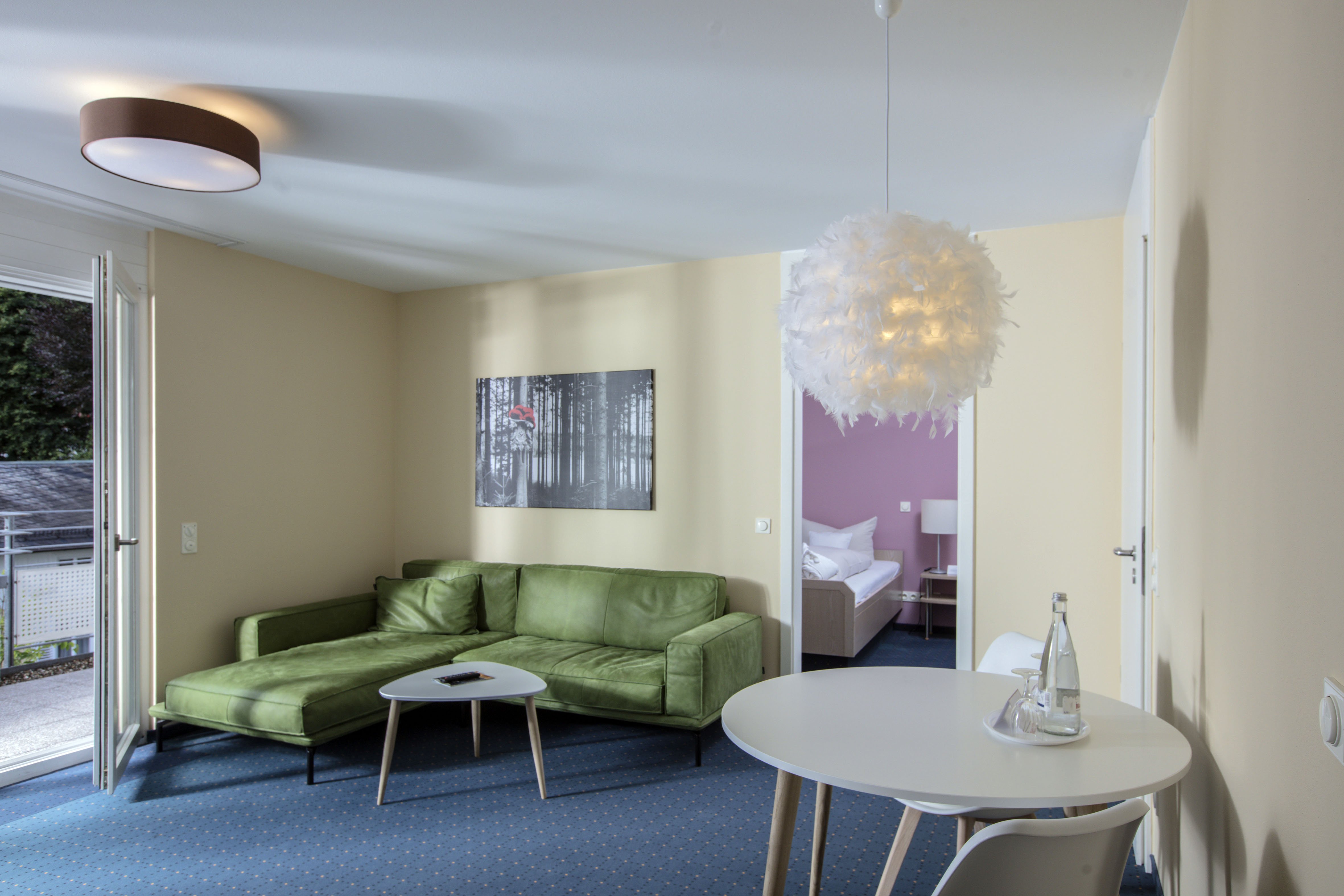 Wohnraum im 2 Zimmer Appartement des Schwarzwald Panorama